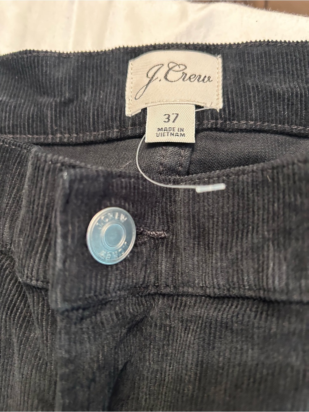 J. Crew Black Corduroy Pants